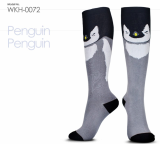 Wondersocks_ novelty socks_ knee high socks_ penguin socks